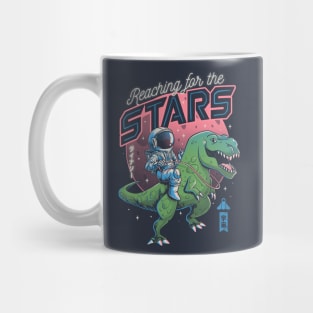 Reaching for the Stars - Cute T-Rex Astrounaut Gift Mug